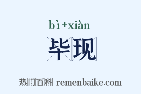 毕现是什么意思的图片